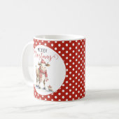 Kerst Koe Puns Koffiemok (Voorkant links)