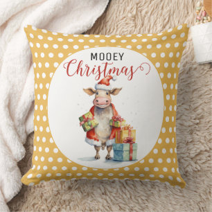 Kerst Koe Puns  Kussen