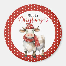 Kerst Koe Puns Magneet