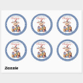 Kerst Koe Puns  Ronde Sticker (Vel)