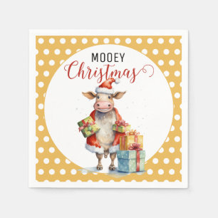 Kerst Koe Puns Servet