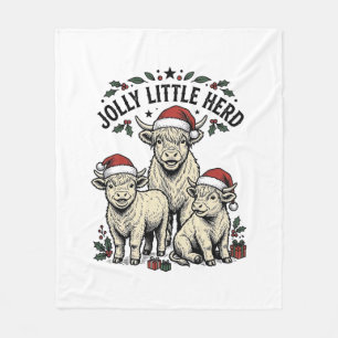 Kerst Koe Shirt Vintage Vakantie Kudde Kunst Fleece Deken