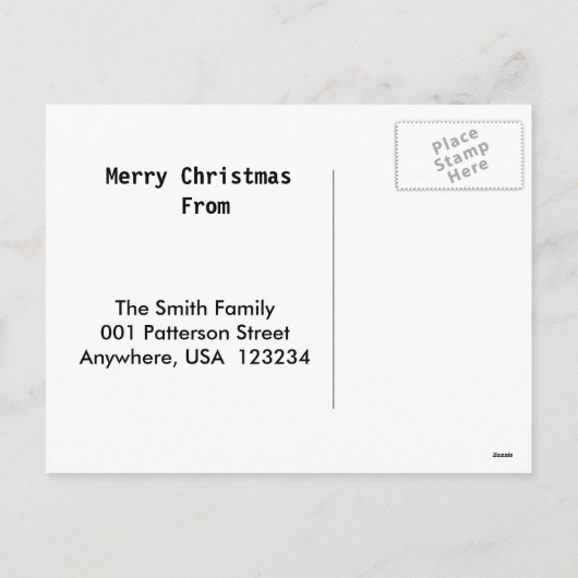 Kerst Koeien Briefkaart (Achterkant)