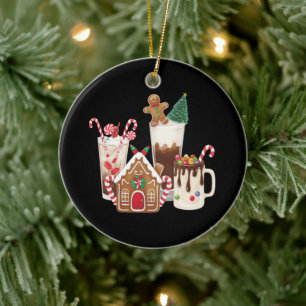 Kerst Koek Kerstmis Koffie Liefhebber Geschenk Xma Keramisch Ornament