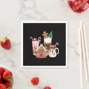 Kerst Koek Kerstmis Koffie Liefhebber Geschenk Xma Servet