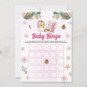 Kerst Koek Santa Baby Bingo Spellen Kaart (Voorkant)