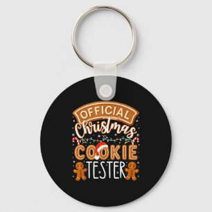 Kerst Koek Tester Proever Leuk Familie Bakken Sleutelhanger