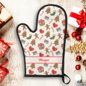 Kerst koekje bakken patroon aangepaste tekst naam ovenwant