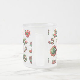 Kerst koekje bakker patroon matglas koffiemok