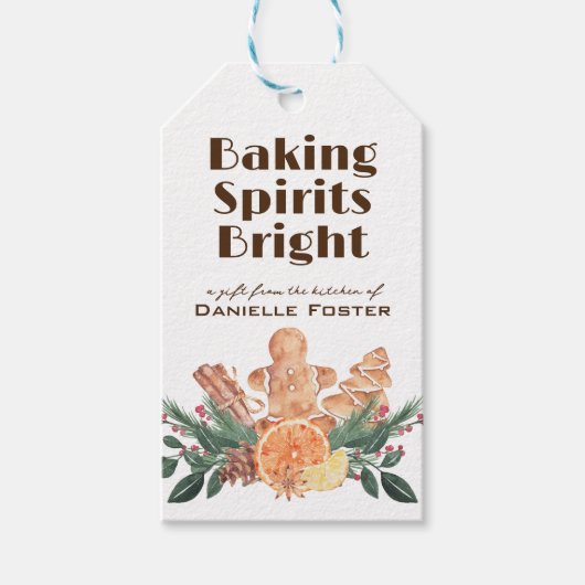 Kerst Koekje Gift uit de Keuken van Cadeaulabel (Voorkant)