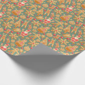 Kerst Koekje Gingbread Inpakpapier (Hoek)