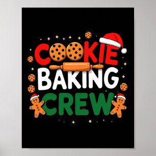 Kerst Koekje Koning Crew Pyjama's Koning Familie P Poster