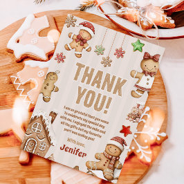 Kerst Koekje Peperkoek Verjaardag Bedankkaart