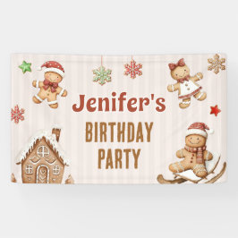Kerst Koekje Peperkoek Verjaardag Spandoek