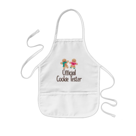 Kerst Koekje Tester Kinder Schort (Voorkant)
