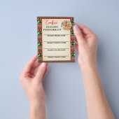 Kerst Koekje Uitwisseling Stemkaart Flyer (Hand)