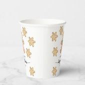 Kerst koekjes baby shower papieren bekers (Rechts)