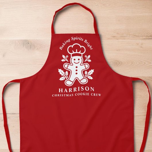 Kerst Koekjes Crew Holiday Bakken Schort