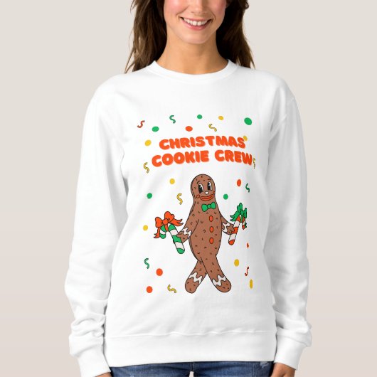 Kerst Koekjes Crew Kerstdag T-shirt (Voorkant)