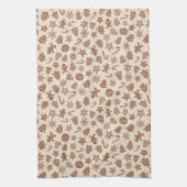 Kerst koekjes geel patroon theedoek (Verticaal)