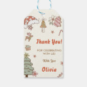 Kerst koekjes partij cadeaulabel (Achterkant)