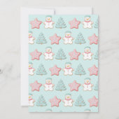 Kerst Koekjes Uitwisseling Feest Kaart (Achterkant)