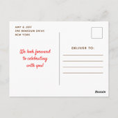 Kerst Koekjes Uitwisseling Rood en Groen Briefkaart (Achterkant)