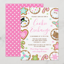 Kerst Koekjes Uitwisseling Roze en Groen