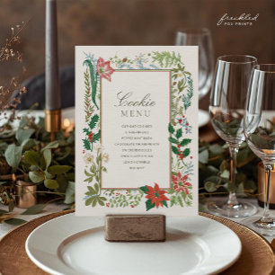 Kerst Koekjes Uitwisselingsmenu met Vintage Botani Menu