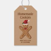 Kerst-koekjes voor ontbijt - Homemade Cookies Cadeaulabel (Voorkant)