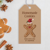Kerst-koekjes voor ontbijt - Homemade Cookies Cadeaulabel