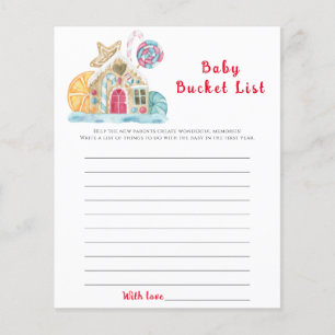 Kerst koekjeshuis Baby bucket list spel