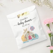 Kerst koekjeshuis baby shower bedankzakje (Gezegeld)