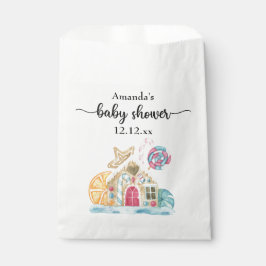 Kerst koekjeshuis baby shower bedankzakje