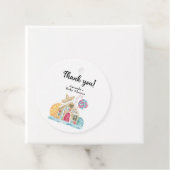 Kerst koekjeshuis - Dank u Bedankjes Labels (In situ)