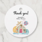 Kerst koekjeshuis - Dank u Bedankjes Labels (Voorkant)