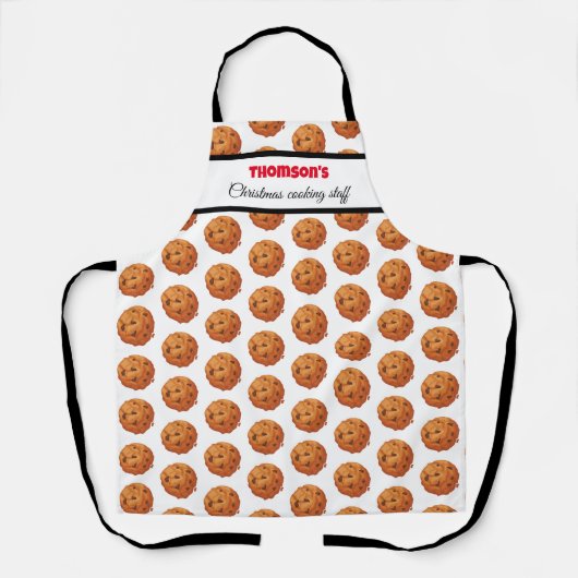 Kerst koekjesruil Baker bakken team Schort (Voorkant)