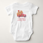 Kerst Koekjesruil in Cute Rode Truck Romper (Achterkant)