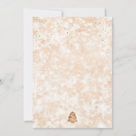 Kerst koekjesuitwisseling uitnodiging Vakantie coo (Achterkant)