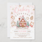 Kerst koekjesuitwisseling uitnodiging Vakantie coo (Voorkant)