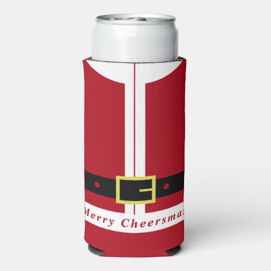 Kerst Koelbox Grappig Sinterklaas Ontwerp Seltzer Blikjeskoeler (Seltzer Achterkant)