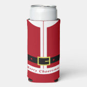 Kerst Koelbox Grappig Sinterklaas Ontwerp Seltzer Blikjeskoeler (Seltzer Voorkant)