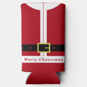 Kerst Koelbox Grappig Sinterklaas Ontwerp Seltzer Blikjeskoeler (Achterkant)