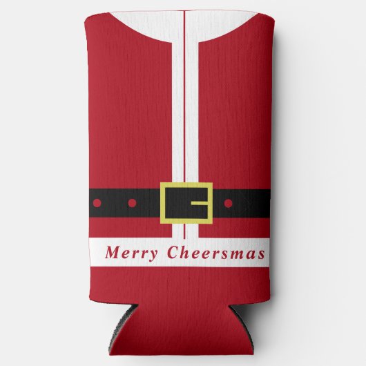 Kerst Koelbox Grappig Sinterklaas Ontwerp Seltzer Blikjeskoeler (Voorkant)