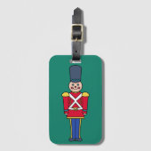 Kerst Koffertag met Speelgoedsoldaat Bagagelabel (Voorkant (verticaal))