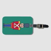 Kerst Koffertag met Speelgoedsoldaat Bagagelabel (Voorkant (horizontaal))