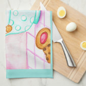 Kerst Koffie Keukenhanddoek van Gemberkoek (Quarter Fold)