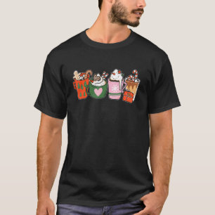 Kerst Koffie   Latte Pepermunt Chocolade Warme  T-shirt