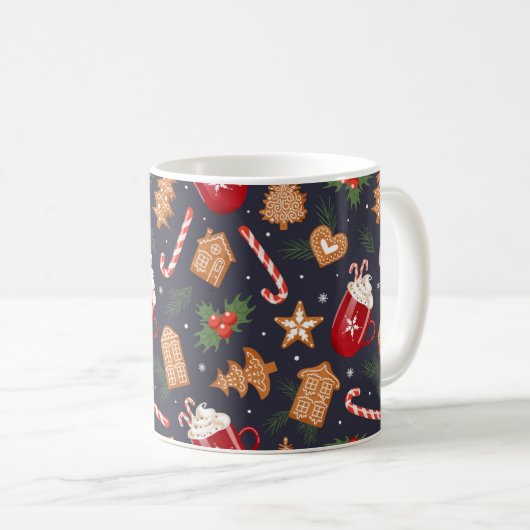 Kerst Koffie Mok Gingerbread Hot Chocolate (Voorkant rechts)