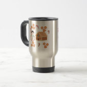 Kerst Koffie Mok / Reismok (Voorkant links)